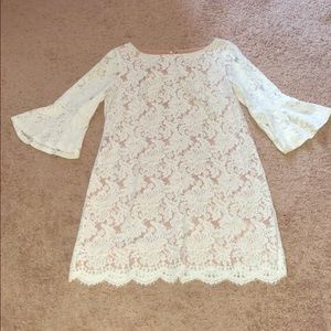 Jessica Howard white lace dress (size 14P)